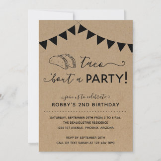 Taco 'Bout a Party Geburtstag Einladung