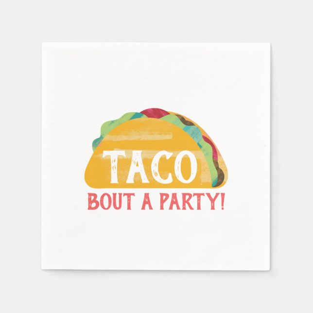 Taco Bout a Party Napkin Serviette (Vorderseite)