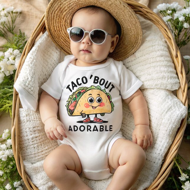 Taco Bout Adorable Funny Taco Baby Strampler (Von Creator hochgeladen)
