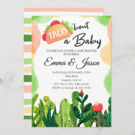 Taco Bout Baby Blume Cactus Baby Shower Einladung