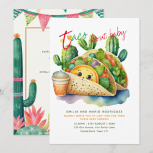 Taco 'bout Baby Fiesta Baby Shower Fun Niedlich Einladung