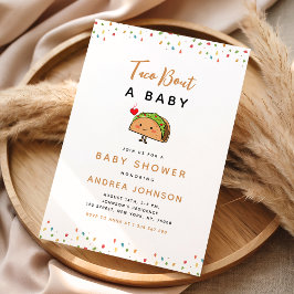 Taco Bout Baby Fiesta Groovy Retro Babydusche Einladung