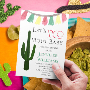Taco Bout Baby Mexican Cactus Fiesta Baby Shower Einladung