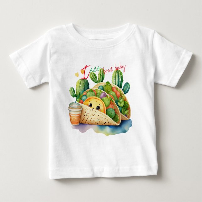 Taco 'bout Baby Niedlich New Baby Gift Fiesta T-shirt (Vorderseite)