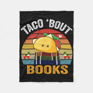 Taco Bout Books Funny Mexicanisches Food Cinco De Fleecedecke