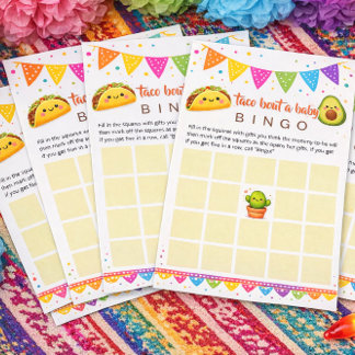Taco bout ein Baby - Baby Shower Bingo Spiel Briefpapier