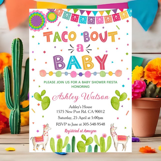 Taco 'Bout eine Baby Shower Einladung Fiesta Einla (Von Creator hochgeladen)