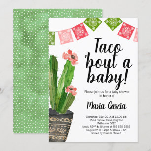 Taco Bout Eine Babydusche Einladung