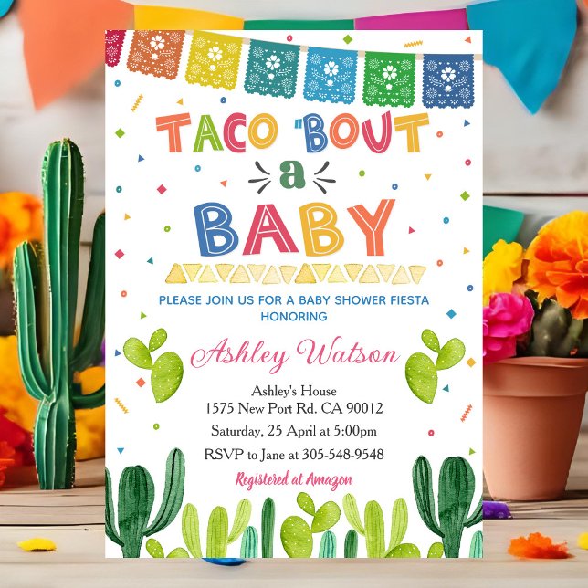 Taco 'Bout eine Babyparty-Einladung Mexikanische F Einladung (Von Creator hochgeladen)