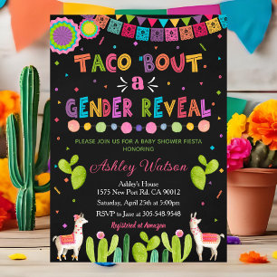 Taco 'Bout eine Geschlechterenthüllungsparty-Einla Einladung