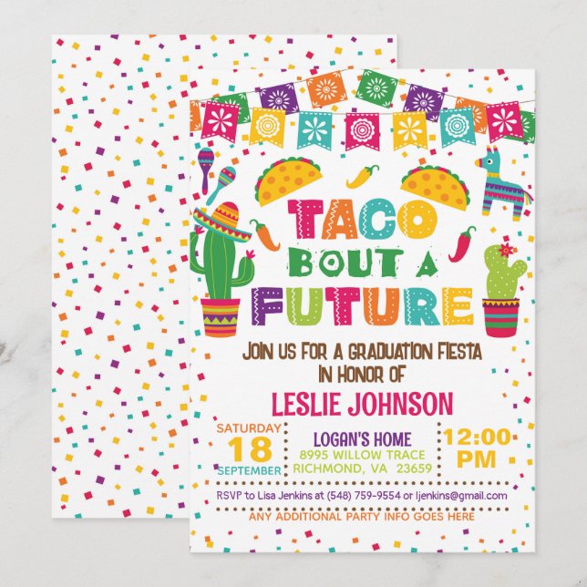 Taco Bout eine zukünftige Einladung (Vorne/Hinten)