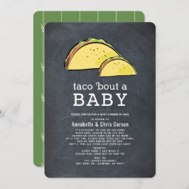 Taco Bout Fiesta Chalkboard Baby Showroom by Mail Einladung
