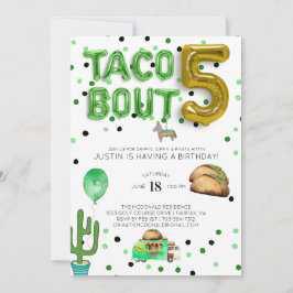 Taco Bout Five | Einladung zum fünften Geburtstag