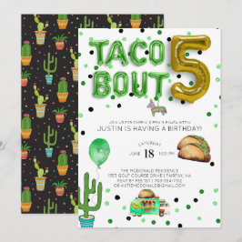 Taco Bout Five | Einladung zum fünften Geburtstag
