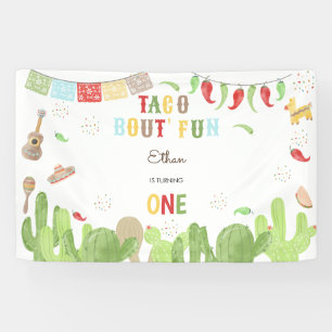 Taco Bout' Fun Fiesta mexicanischen ersten Geburts Banner