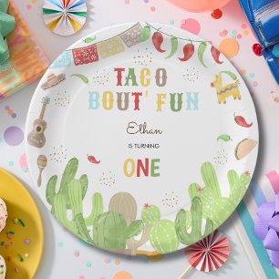 Taco Bout' Fun Fiesta mexicanischen ersten Geburts Pappteller