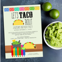 Taco 'Bout Geburtstagsparty-Einladung