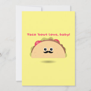 Taco Bout Liebe Baby Valentinstag Feiertagskarte