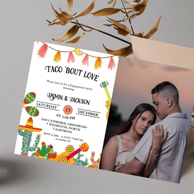 Taco 'Bout Liebe Cactus Engagement Partei Einladung (Von Creator hochgeladen)