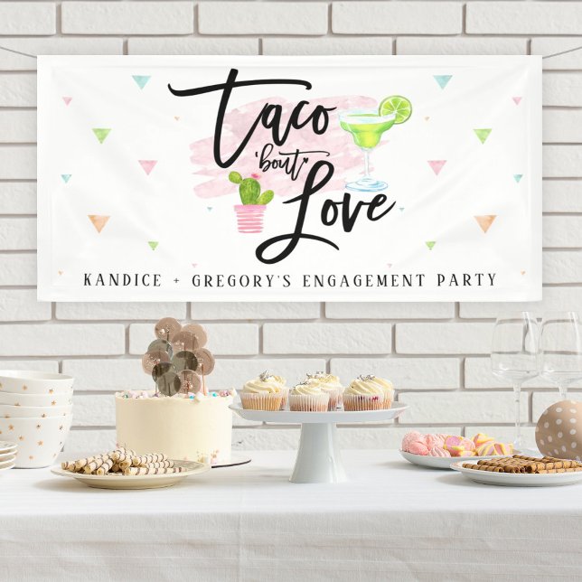 Taco Bout Liebe Engagement Partei Banner (Von Creator hochgeladen)