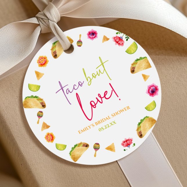 Taco Bout Liebe! Fiesta Brautparty Geschenkanhänger (Von Creator hochgeladen)