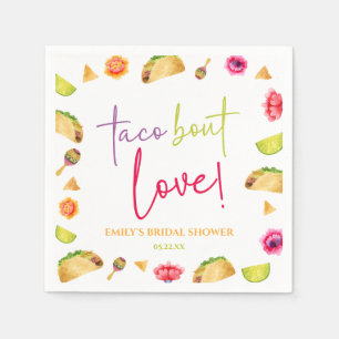 Taco Bout Liebe! Fiesta Brautparty Serviette