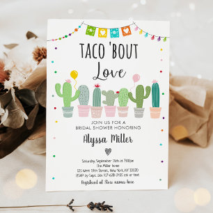 Taco Bout Liebe Fiesta Cactus Brautparty Einladung