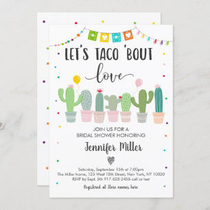 Taco Bout Liebe Fiesta Cactus Brautparty Einladung