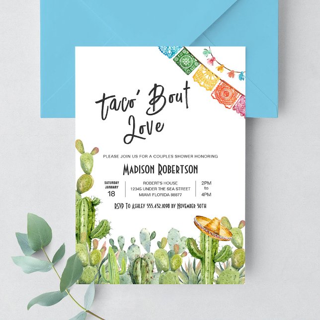 Taco 'Bout Liebe Fiesta Paare Dusche Einladung (Von Creator hochgeladen)