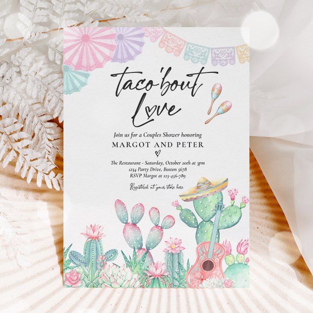 Taco 'Bout Liebe Fiesta Paare Duschkabine Einladung (Von Creator hochgeladen)