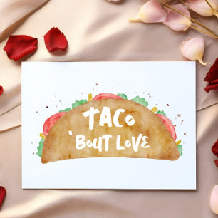 Taco 'Bout Liebe Fiesta Thema Valentinstag Karte