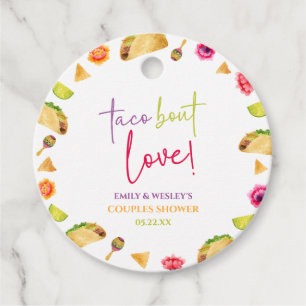 Taco Bout Liebe! Fiesta Wedding Couples Dusche Geschenkanhänger