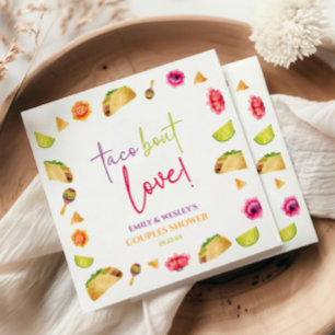 Taco Bout Liebe! Fiesta Wedding Couples Dusche Serviette