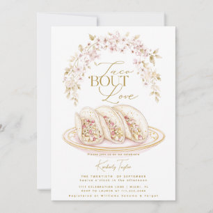Taco Bout Liebe Floral Brautparty Fiesta Einladung