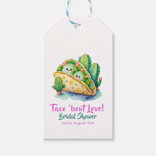 Taco 'Bout Liebe! Letztes Party Brautparty Geschenkanhänger (Vorderseite)