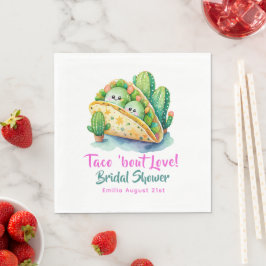 Taco 'Bout Liebe! Letztes Party Brautparty Serviette
