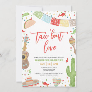 Taco 'Bout Liebe Mexican Fiesta Brautparty Einladung