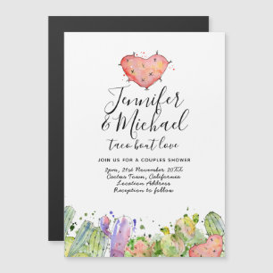 Taco Bout Liebe - Moderne Fun Fiesta Wedding Invit Magneteinladung