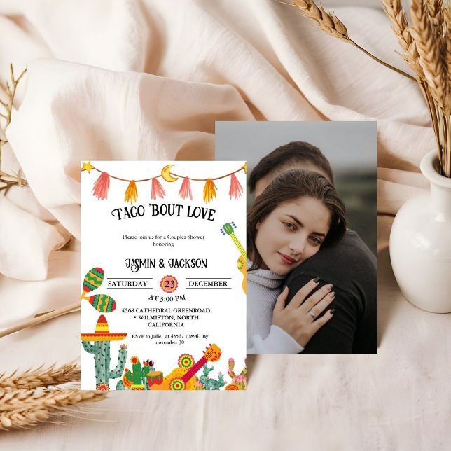 Taco 'Bout Liebe Paare Duschkabine Einladung (Von Creator hochgeladen)