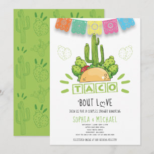 Taco 'Bout Liebe Paare Verlobung Fiesta Modern Einladung