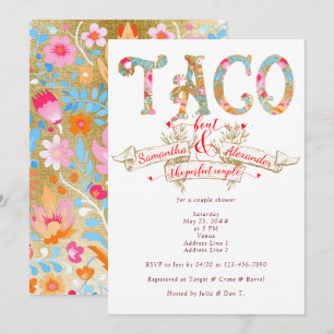 Taco Bout Liebe Perfect Couple Fiesta Couple Dusch Einladung