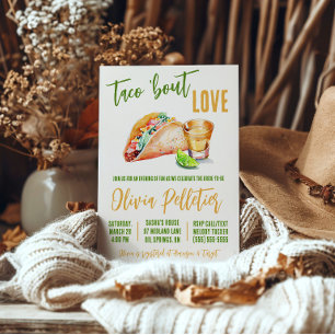 Taco 'Bout Liebe! Tacos und Tequila Brautparty Einladung