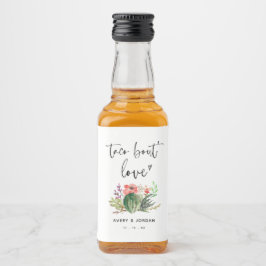 Taco Bout Liebe Wasserfarben Kakteen Sukkulente Fi Alkoholflaschenetikett