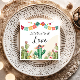 Taco Bout Love Fiesta Kaktus Aquarell Dusche Serviette