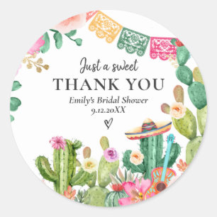 Taco 'Bout Love Fiesta Paare Brause Cactus Runder Aufkleber