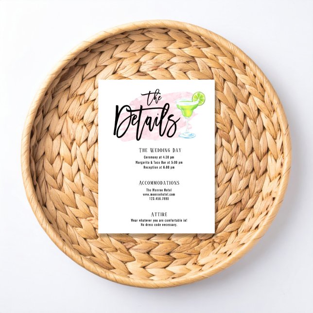 Taco Bout Love Wedding Details Card RSVP Karte (Von Creator hochgeladen)