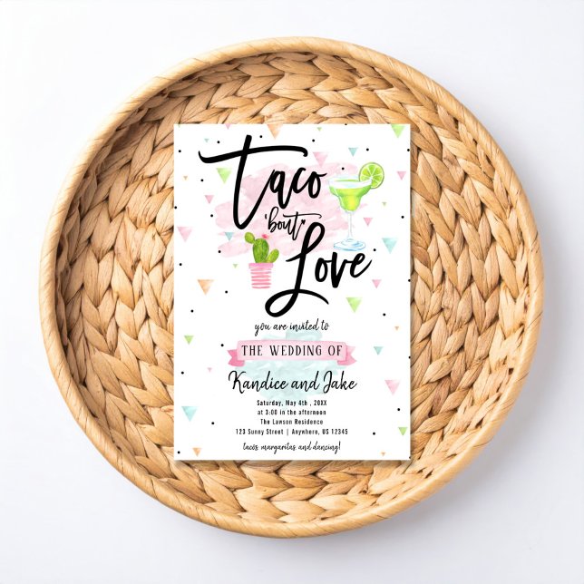 Taco Bout Love Wedding Invitation Einladung (Von Creator hochgeladen)