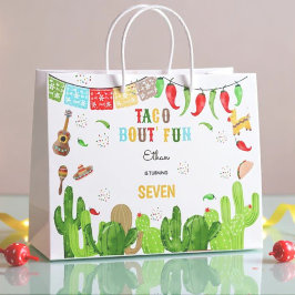 Taco Bout' lustiges Fiesta mexican Junge Geburtsta Große Geschenktüte