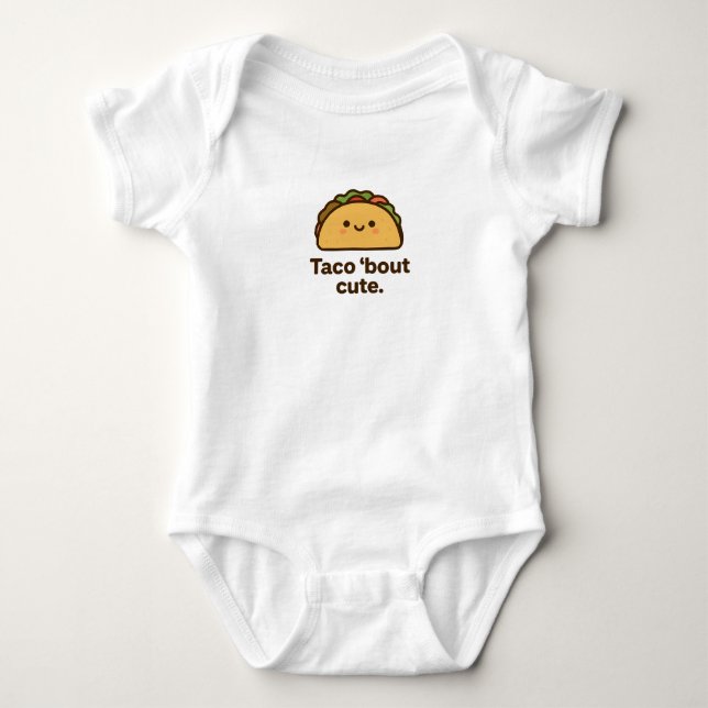 Taco 'bout niedlich baby strampler (Vorderseite)