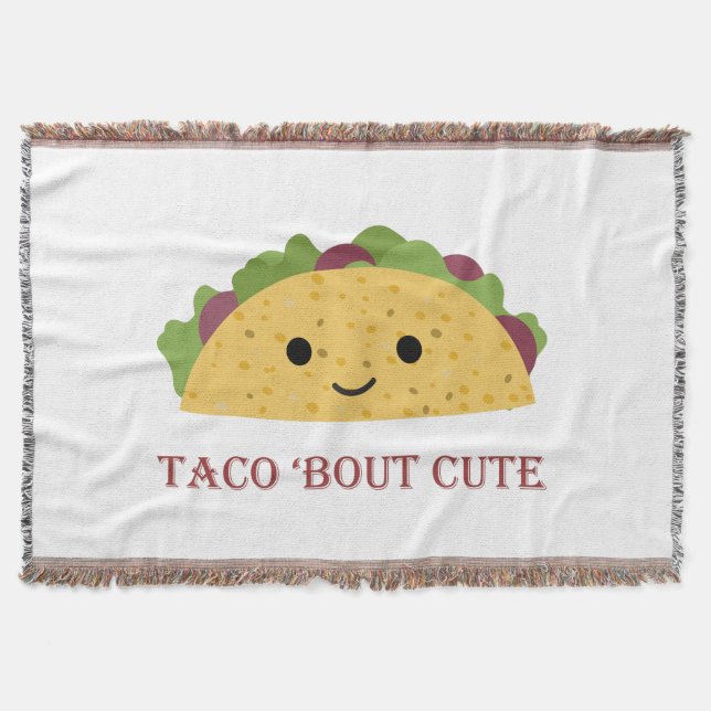 Taco Bout Niedlich Kawaii Taco Decke (Vorderseite)